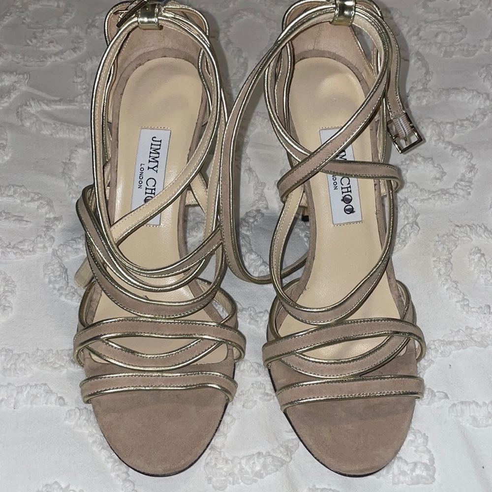 strappy jimmy choo heels
